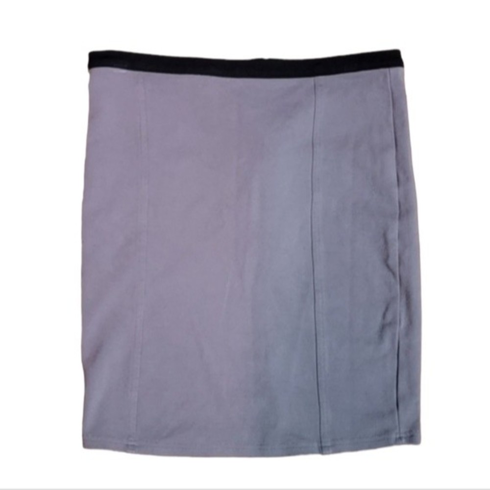 Guess Gray and Black Bodycon Zipper Skirt Size Medium